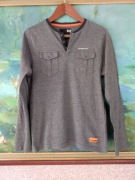 Diverse koszulka bluza bluzka sportowa casual z kieszeniami zapinana polo