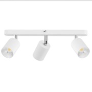 Lampa sufitowa biała trzypunktowa 