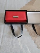 Kochmanski portfel skóra ekologiczna czerwony K-GD23 - kobieta