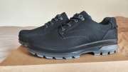 Ecco Rugged Track wodoodporne czarne skórzane sneakersy 43 wkładka 27,5cm
