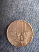 20zl z1973r bez znaku mennicy 