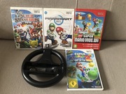 Gry na konsole Wii Mario Kart Super Mario Bros Galaxy Smash 4szt