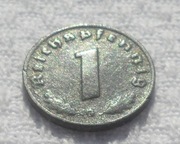 Niemcy III Rzesza 1 fenig reichspfennig 1943 G Karlsruhe Baden KM#97 Rzadki