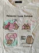 Koszulka Pusheen: Reasons I Love Summer