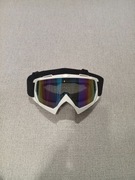 Maska Gogle Okulary narciarskie i rowerowe i hulajnoga elektryczna białe