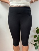 Legginsy sportowe capri bawełniane getry czarne Nike rozmiar S 36
