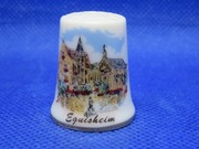 Naparstek Kolekcjonerski Porcelanowy Eguisheim Francja 