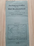 Mapa Drogowa z II Wojny Światowej 1941 r