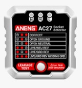 Tester gniazda. Test napięcia.