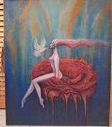 Skarby- obraz ręcznie malowany akryl/płótno