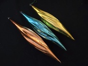 Duże sople 24- 27 cm bomnki choinkowe vintage ozdoby na choinkę retro prl 