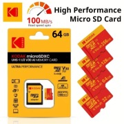 Karta pamięci KODAK 64GB MicroSD SDXC C10 V30 U3 A1 4K PREMIUM Chip 100MB/s