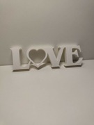 Ozdoba napis LOVE walentynki 