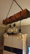 Lampa wisząca stara belka vintage rustykalna retro