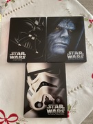 „Gwiezdne wojny 3 części” Blu-ray Steelbook 3 płyty PL