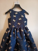 Sukienka w złote jednorożce firmy H&m