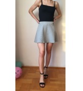 Nowa szara spódnica spódniczka rozkloszowana S 36