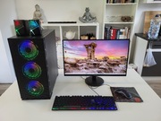Komputer + monitor gamingowy RX 5700 XT SSD 1TB klawiatura mysz Pilot LED