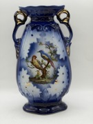 Ceramiczny wazon z dwoma uchwytami w stylu Art Nouveau