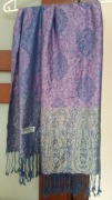 Szal chusta pashmina 100% piękny wzór,Dzień Babci prezent 