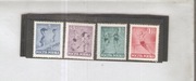 POLSKA 1952 R.  Fi.  612  -615  Święto  Kultuty  Fizycznej