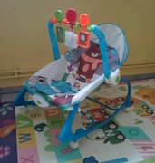 Bujaczek leżaczek z wibracjami dla chłopca Stan Jak NOWY