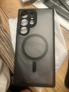 MATOWE SZTYWNE ETUI OBUDOWA MAGSAFE NA GALAXY S24 ULTRA + 2-PAK SZKŁO