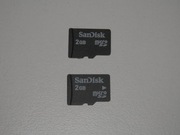 Sandisk Karta pamięci Micro SD 2GB do telefonów 2 sztuki