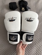 Rękawice bokserskie boks muay thai Storm Cloud Pro 12 oz białe