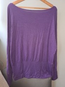 Bluzka fioletowa kimono