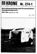 Katalog części prasa KRONE KR 120