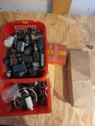 Stara elektronika rezystory mocy kondensatory