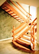 Schody drewniane, samonośne,na beton,balustrady,gięte,zabiegowe,dąb jesion 