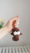 Foka na szydełku, brelok, zawieszka handmade 