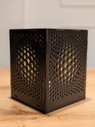 Drewniana lampka dekoracyjna / lampion / świecznik LED