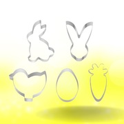 Foremki do ciastek ze stali nierdzewnej 5 sztuk