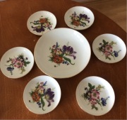 Unikatowa , antyczna porcelana Fürstenberg, zestaw do konfitur ,ciasta itp