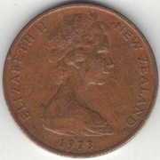 Nowa Zelandia 2 centy cents 1973 - 21,1 mm nr 1