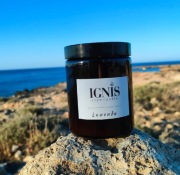 Świeca LAWENDOWA, wosk sojowy 180ml