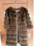 Futro z lisa brązowe M 38