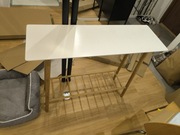 Biało-drewniana  Konsola