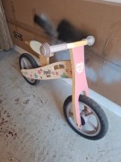 Rowerek biegowy drewniany jeździk, Szary, Piccolo Kids stan bardzo dobry 