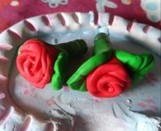 Nakrętki na wentylki rower róże