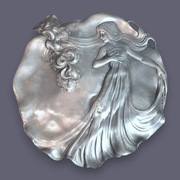 Patera Jugendstil Art Nouveau Nimfa  Cyna