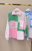 Nowość wiosna koszula patchworkowa