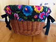 Wyściółka/wsad/materiał do koszyka rowerowego styl folk