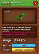 grow a garden nightmare emerald snake