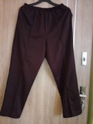 Spodnie damskie dzianina rozmiar 46 brązowe