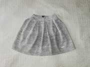 Szara rozkloszowana spódnica na gumie XS mini