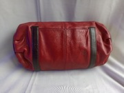 Ralph Lauren oryginalna torebka kopertówka wiśniowa skóra naturalna